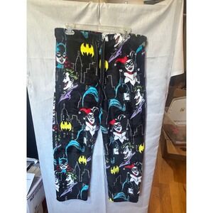 Batman Harley Quinn Joker Fleece Pajama Pants Lounge Sleepwear Womens Medium